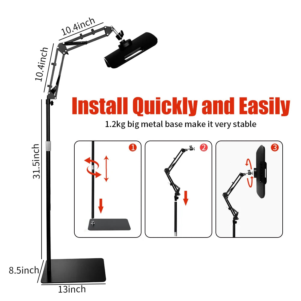 Red Light Therapy Lamp for Face and Body with Stand