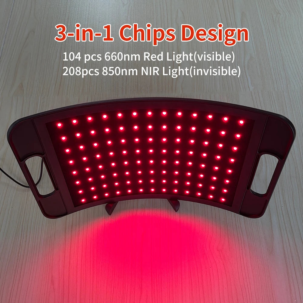 Red Light Therapy Lamp for Face and Body with Stand