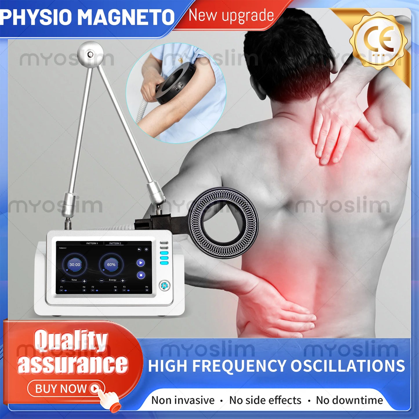 MYOSLIM Physio Magneto Therapy PEMF Device For Pain Relief