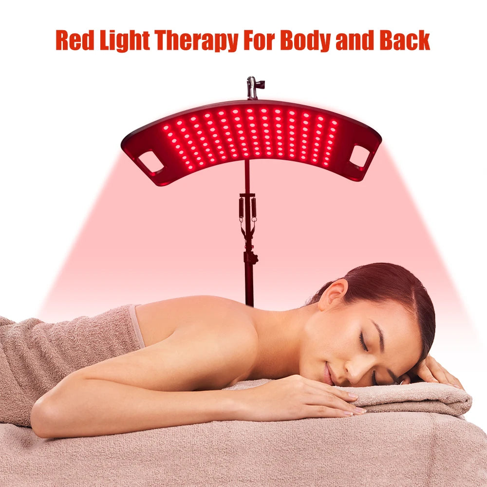 Red Light Therapy Lamp for Face and Body with Stand